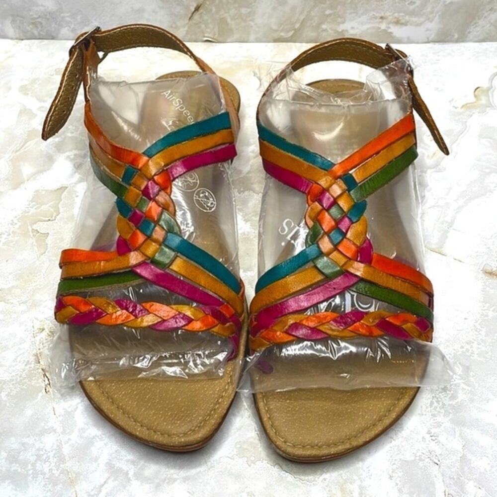 Raguer Artisan Unique Vibrant Boho Heurache Style Leather Sandals